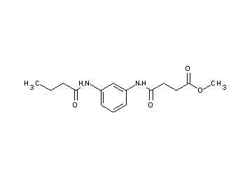 methyl 4-{[3-(butyrylamino)phenyl]amino}-4-oxobutanoate
