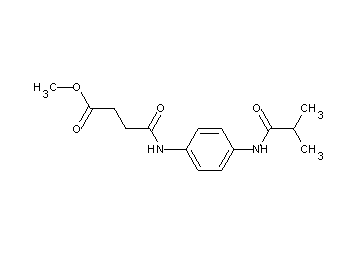 methyl 4-{[4-(isobutyrylamino)phenyl]amino}-4-oxobutanoate