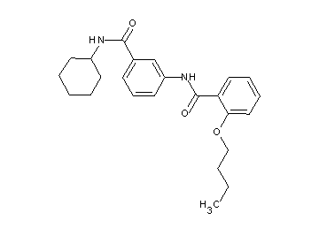 2-butoxy-N-{3-[(cyclohexylamino)carbonyl]phenyl}benzamide