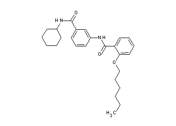 N-{3-[(cyclohexylamino)carbonyl]phenyl}-2-(hexyloxy)benzamide