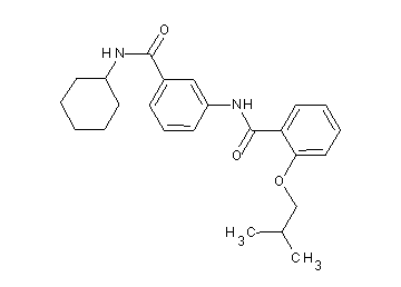 N-{3-[(cyclohexylamino)carbonyl]phenyl}-2-isobutoxybenzamide