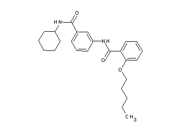 N-{3-[(cyclohexylamino)carbonyl]phenyl}-2-(pentyloxy)benzamide