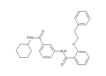 N-{3-[(cyclohexylamino)carbonyl]phenyl}-2-(2-phenylethoxy)benzamide