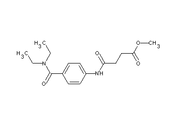 methyl 4-({4-[(diethylamino)carbonyl]phenyl}amino)-4-oxobutanoate
