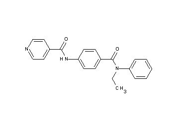 N-(4-{[ethyl(phenyl)amino]carbonyl}phenyl)isonicotinamide