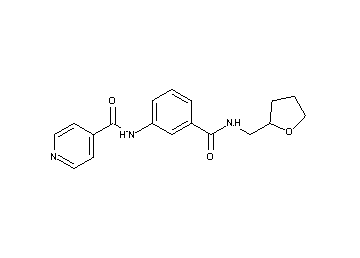 N-(3-{[(tetrahydro-2-furanylmethyl)amino]carbonyl}phenyl)isonicotinamide - Click Image to Close