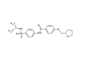 N-{4-[(isopropylamino)sulfonyl]phenyl}-4-(tetrahydro-2-furanylmethoxy)benzamide