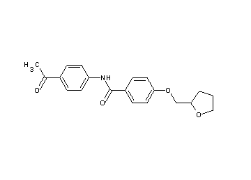N-(4-acetylphenyl)-4-(tetrahydro-2-furanylmethoxy)benzamide - Click Image to Close