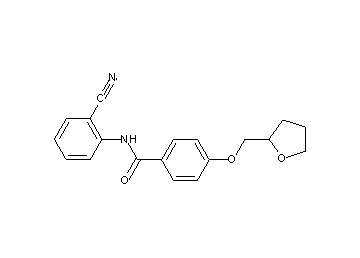 N-(2-cyanophenyl)-4-(tetrahydro-2-furanylmethoxy)benzamide - Click Image to Close