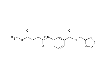 methyl 4-oxo-4-[(3-{[(tetrahydro-2-furanylmethyl)amino]carbonyl}phenyl)amino]butanoate - Click Image to Close