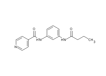 N-[3-(butyrylamino)phenyl]isonicotinamide