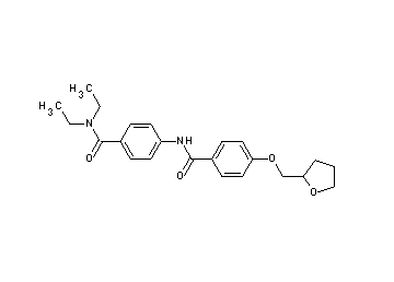 N-{4-[(diethylamino)carbonyl]phenyl}-4-(tetrahydro-2-furanylmethoxy)benzamide