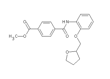 methyl 4-({[2-(tetrahydro-2-furanylmethoxy)phenyl]amino}carbonyl)benzoate