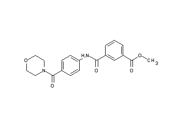 methyl 3-({[4-(4-morpholinylcarbonyl)phenyl]amino}carbonyl)benzoate - Click Image to Close