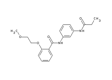 2-(2-methoxyethoxy)-N-[3-(propionylamino)phenyl]benzamide