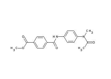 methyl 4-[({4-[acetyl(methyl)amino]phenyl}amino)carbonyl]benzoate