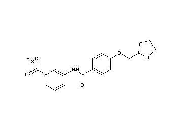 N-(3-acetylphenyl)-4-(tetrahydro-2-furanylmethoxy)benzamide