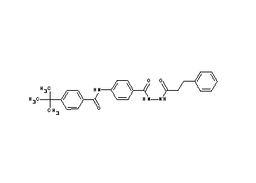 4-tert-butyl-N-(4-{[2-(3-phenylpropanoyl)hydrazino]carbonyl}phenyl)benzamide