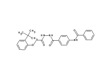 N-[4-({2-[(2-tert-butylphenoxy)acetyl]hydrazino}carbonyl)phenyl]benzamide