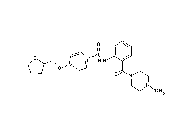N-{2-[(4-methyl-1-piperazinyl)carbonyl]phenyl}-4-(tetrahydro-2-furanylmethoxy)benzamide - Click Image to Close