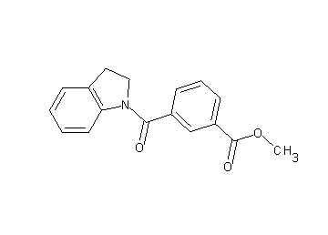 methyl 3-(2,3-dihydro-1H-indol-1-ylcarbonyl)benzoate
