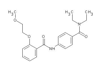 N-{4-[(diethylamino)carbonyl]phenyl}-2-(2-methoxyethoxy)benzamide