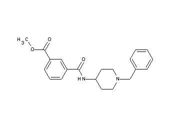 methyl 3-{[(1-benzyl-4-piperidinyl)amino]carbonyl}benzoate