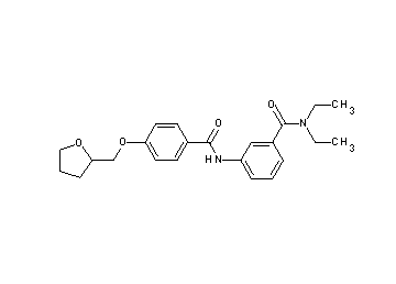 N,N-diethyl-3-{[4-(tetrahydro-2-furanylmethoxy)benzoyl]amino}benzamide