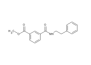 methyl 3-{[(2-phenylethyl)amino]carbonyl}benzoate