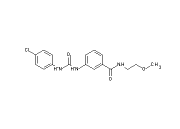 3-({[(4-chlorophenyl)amino]carbonyl}amino)-N-(2-methoxyethyl)benzamide