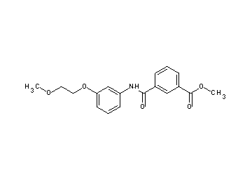 methyl 3-({[3-(2-methoxyethoxy)phenyl]amino}carbonyl)benzoate