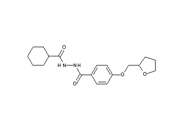 N'-(cyclohexylcarbonyl)-4-(tetrahydro-2-furanylmethoxy)benzohydrazide - Click Image to Close