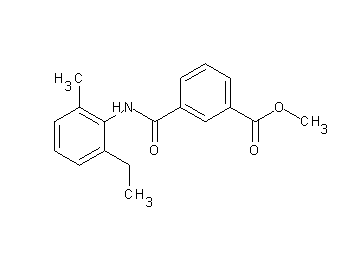 methyl 3-{[(2-ethyl-6-methylphenyl)amino]carbonyl}benzoate