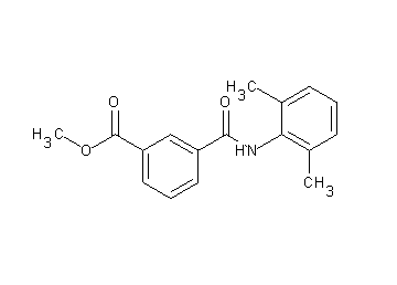 methyl 3-{[(2,6-dimethylphenyl)amino]carbonyl}benzoate