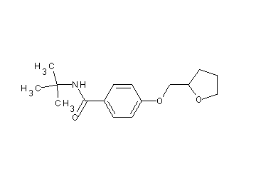 N-(tert-butyl)-4-(tetrahydro-2-furanylmethoxy)benzamide