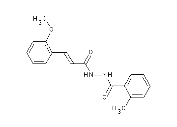 N'-[3-(2-methoxyphenyl)acryloyl]-2-methylbenzohydrazide - Click Image to Close