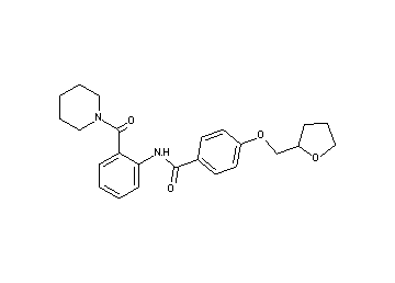 N-[2-(1-piperidinylcarbonyl)phenyl]-4-(tetrahydro-2-furanylmethoxy)benzamide - Click Image to Close
