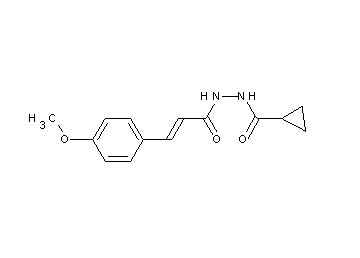 N'-[3-(4-methoxyphenyl)acryloyl]cyclopropanecarbohydrazide - Click Image to Close