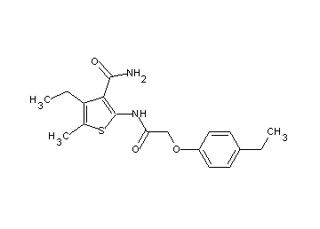 4-ethyl-2-{[(4-ethylphenoxy)acetyl]amino}-5-methyl-3-thiophenecarboxamide