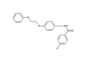 4-fluoro-N-[4-(2-phenoxyethoxy)phenyl]benzamide