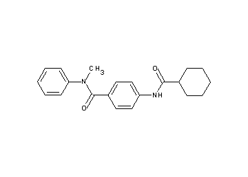 4-[(cyclohexylcarbonyl)amino]-N-methyl-N-phenylbenzamide - Click Image to Close