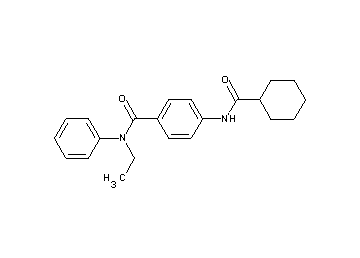 4-[(cyclohexylcarbonyl)amino]-N-ethyl-N-phenylbenzamide