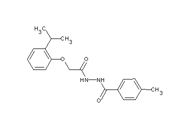 N'-[(2-isopropylphenoxy)acetyl]-4-methylbenzohydrazide - Click Image to Close