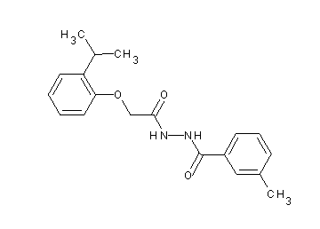 N'-[(2-isopropylphenoxy)acetyl]-3-methylbenzohydrazide