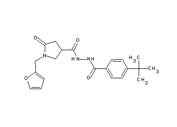 N'-(4-tert-butylbenzoyl)-1-(2-furylmethyl)-5-oxo-3-pyrrolidinecarbohydrazide