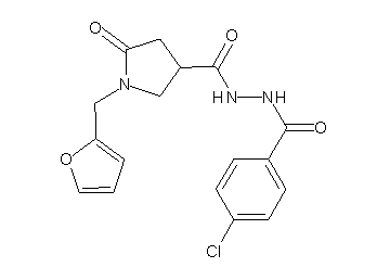 N'-(4-chlorobenzoyl)-1-(2-furylmethyl)-5-oxo-3-pyrrolidinecarbohydrazide