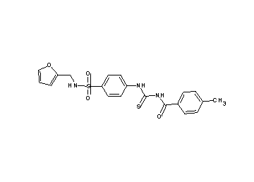 N-{[(4-{[(2-furylmethyl)amino]sulfonyl}phenyl)amino]carbonothioyl}-4-methylbenzamide