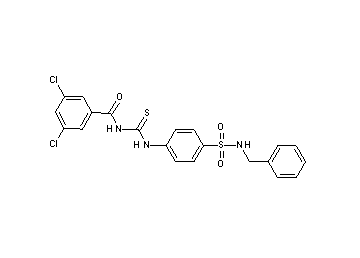 N-[({4-[(benzylamino)sulfonyl]phenyl}amino)carbonothioyl]-3,5-dichlorobenzamide - Click Image to Close