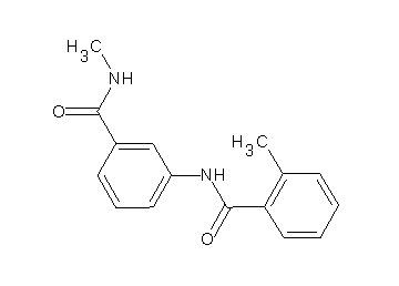 2-methyl-N-{3-[(methylamino)carbonyl]phenyl}benzamide - Click Image to Close