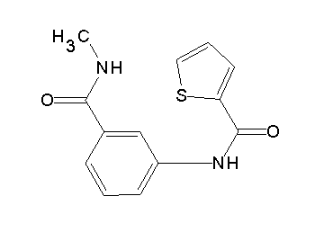 N-{3-[(methylamino)carbonyl]phenyl}-2-thiophenecarboxamide